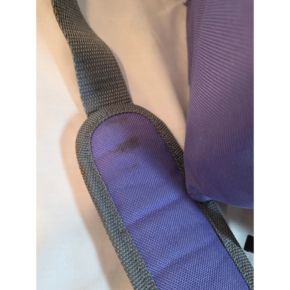Inner Zero Degrees Insulated Cooler Bag Purple Grey Soft Sided Lunch Travel Tote